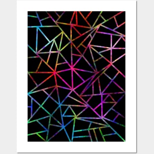 WEBBED Geometric Abstract Design Posters and Art